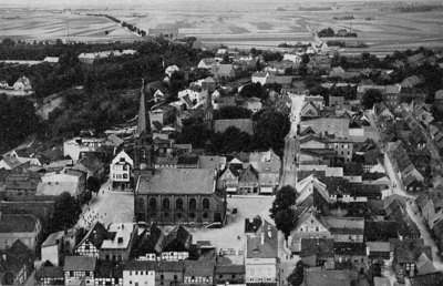 Aerial view 1929. Postcard of Axel Kornfuehrer