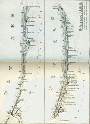 Фото карты Куршской косы, общий вид