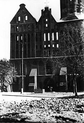 Кёнигсберг,западный фасад собор,сентябрь 1944г.