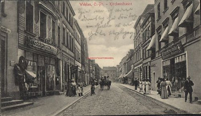Wehlau  Kirchenstrasse 1914.jpg
